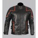 101 Vintage Distressed Motor Biker Real Leather Jacket 101 Vintage Distressed Motor Biker Real Leather Jacket front view biker jacket