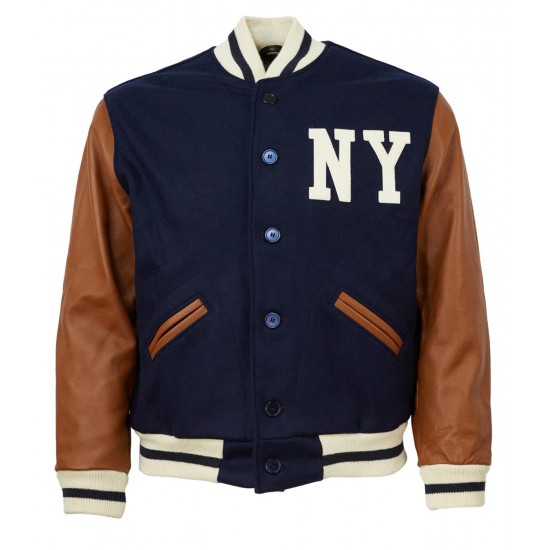 1940 NY Yankees Varsity Blue and Brown Jacket