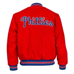 1949 Philadelphia Phillies Varsity Red Jacket 1949 Philadelphia Phillies Varsity Red Jacket