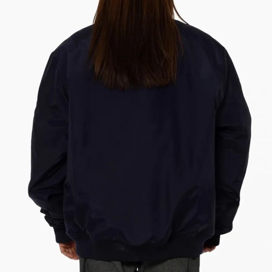 1995 Carlton Blues Script Bomber Jacket