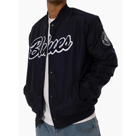 1995 Carlton Blues Script Bomber Jacket