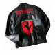 2004 Schumacher Ferrari Black & Red Leather Jacket