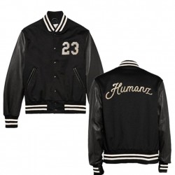 23 Humanz Black Varsity Letterman Jacket 23 Humanz Black Varsity Letterman Jacket