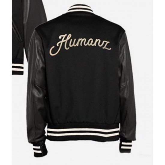 23 Humanz Black Varsity Letterman Jacket