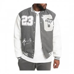 23 Goat Gray Varsity Jacket 23 Goat Gray Varsity Jacket