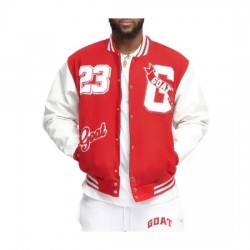 23 Goat Red Varsity Jacket