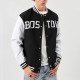 25 Boston Varsity Wool/Leather Full-Snap Jacket 25 Boston Varsity Wool/Leather Full-Snap Jacket