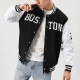 25 Boston Varsity Wool/Leather Full-Snap Jacket 25 Boston Varsity Wool/Leather Full-Snap Jacket