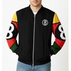 8 Ball Vintage Black Bomber Jacket 8 Ball Vintage Black Bomber Jacket