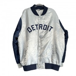 90’s Detroit Tigers World Series Navy and Gray Jacket 90’s Detroit Tigers World Series Navy and Gray Jacket