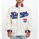 90’s Sacramento Kings White Bomber Jacket