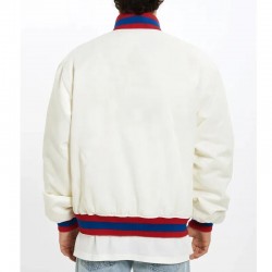 90’s Sacramento Kings White Bomber Jacket 90’s Sacramento Kings White Bomber Jacket