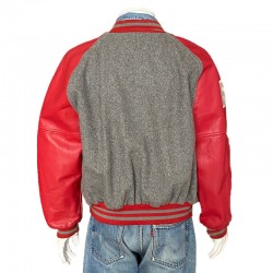 90s Gray Red Letterman Jacket 90s Gray Red Letterman Jacket