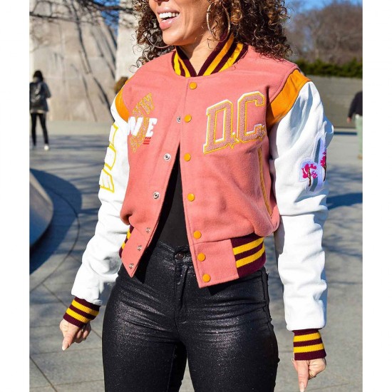 90th Anniversary Washington Commanders DC Varsity Jacket