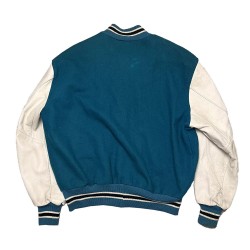 90’s San Jose Sharks Teal Blue Varsity Jacket 90’s San Jose Sharks Teal Blue Varsity Jacket