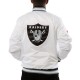 A Stars Las Vegas Raiders White Satin Jacket