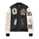 AC Milan Varsity Bomber Off White Jacket