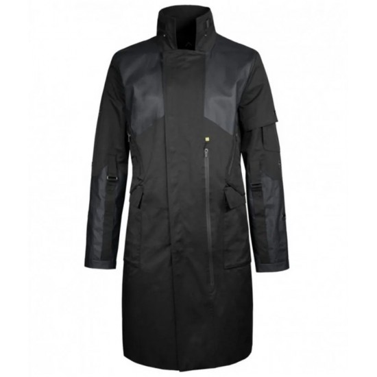 Adam Jensen Deus Ex Nylon Black Coat