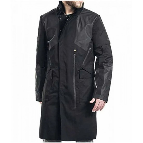 Adam Jensen Deus Ex Nylon Black Coat