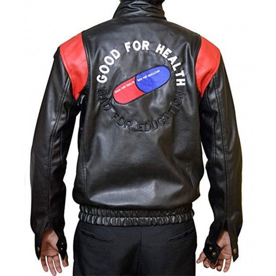 Akira Capsule Black Leather Jacket Halloween Costume Jacket