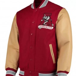 Alabama Crimson Tide Letterman Red Jacket Alabama Crimson Tide Letterman Red Jacket