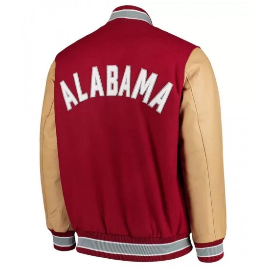 Alabama Crimson Tide Letterman Red Jacket