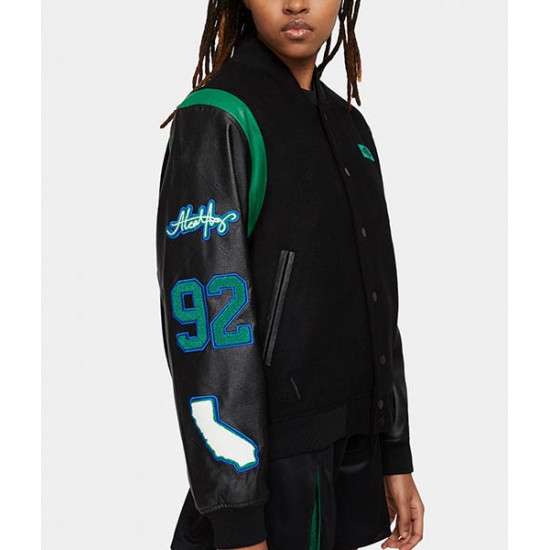 Aleali May Air Jordan Varsity Jacket