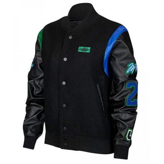 Aleali May Air Jordan Varsity Jacket