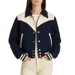 All American S05 Bre-Z Western Varsity Bomber Jacket All American S05 Bre-Z Western Varsity Bomber Jacket