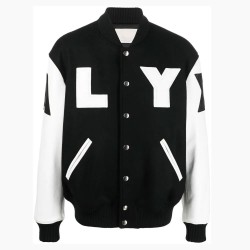 Alyx Black and White Varsity Jacket Alyx Black and White Varsity Jacket
