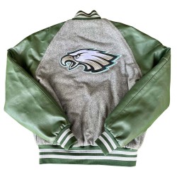 American Flag Philadelphia Eagles Varsity Jacket American Flag Philadelphia Eagles Varsity Jacket