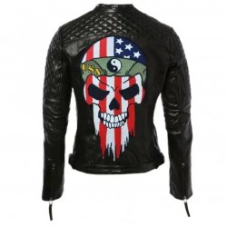 American Skull Bikers Leather Jacket American Skull Bikers Leather Jacket