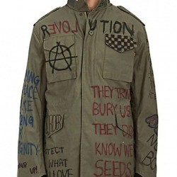 Anarchy Blend M-65 Field Green Cotton Jacket Costume Anarchy Blend M-65 Field Green Cotton Jacket Costume