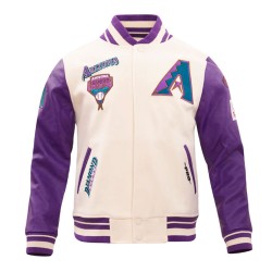 Arizona Diamondbacks Retro Classic Rib Varsity Jacket Arizona Diamondbacks Retro Classic Rib Varsity Jacket