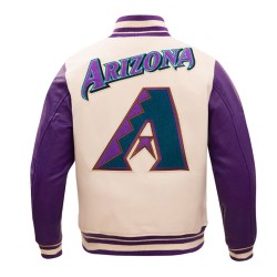Arizona Diamondbacks Retro Classic Rib Varsity Jacket Arizona Diamondbacks Retro Classic Rib Varsity Jacket