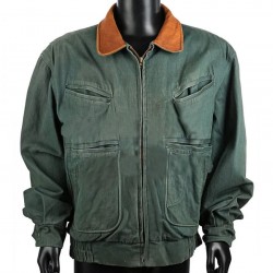 Arnold Schwarzenegger Total Recall Green Cotton Costume Jacket Arnold Schwarzenegger Total Recall Green Cotton Costume Jacket