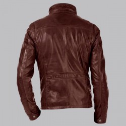 Arrow John Diggle Brown Leather Jacket Arrow John Diggle Brown Leather Jacket