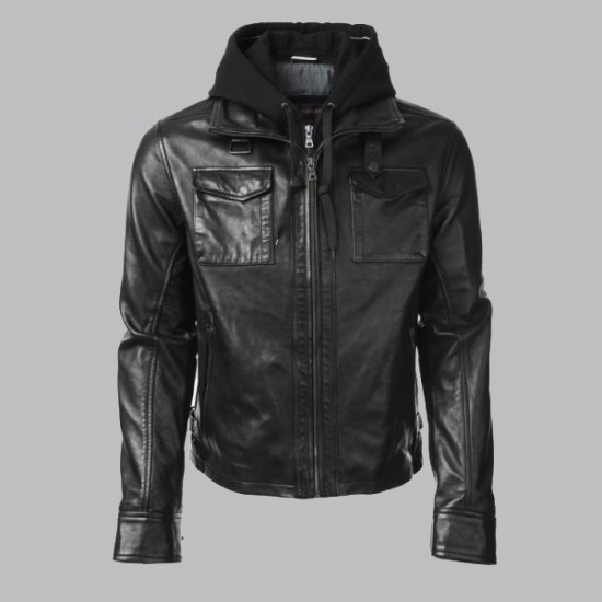 Arrow Oliver Queen Leather Hoodie