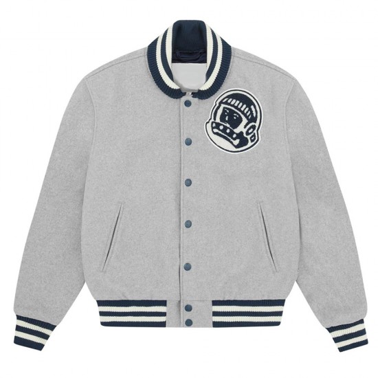Astro Billionaire Boys Club Gray Varsity Wool Jacket
