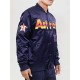 Astros Big Logo Satin Bomber Jacket