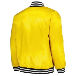 Atlanta Braves Gold Cross Bronx Fashion Varsity Satin Jacket Atlanta Braves Gold Cross Bronx Fashion Varsity Satin Jacket