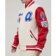 Atlanta Braves Mash Up Off White Varsity Jacket