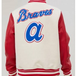 Atlanta Braves Mash Up Off White Varsity Jacket Atlanta Braves Mash Up Off White Varsity Jacket