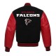 Atlanta Falcons Red and Black Varsity Jacket