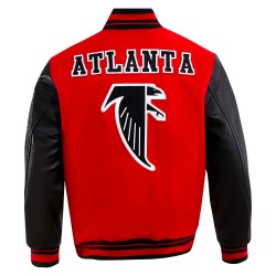 Atlanta Falcons Retro Classic Rib Wool Varsity Jacket Atlanta Falcons Retro Classic Rib Wool Varsity Jacket