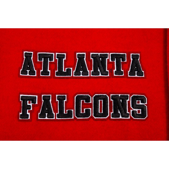 Atlanta Falcons Retro Classic Rib Wool Varsity Jacket