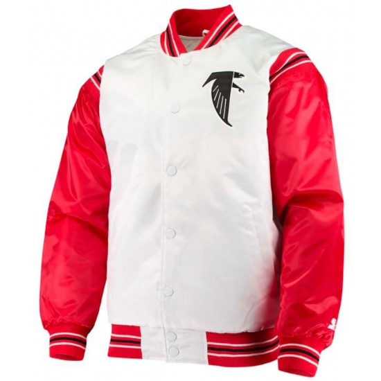 Atlanta Falcons Starter Red and White Jacket