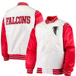 Atlanta Falcons Starter Red and White Jacket