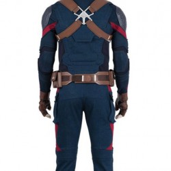 Avenger Endgame Captain America Blue Leather Jacket