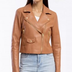 Average Joe Ashley Olivia Fisher Leather Jacket Average Joe Ashley Olivia Fisher Leather Jacket